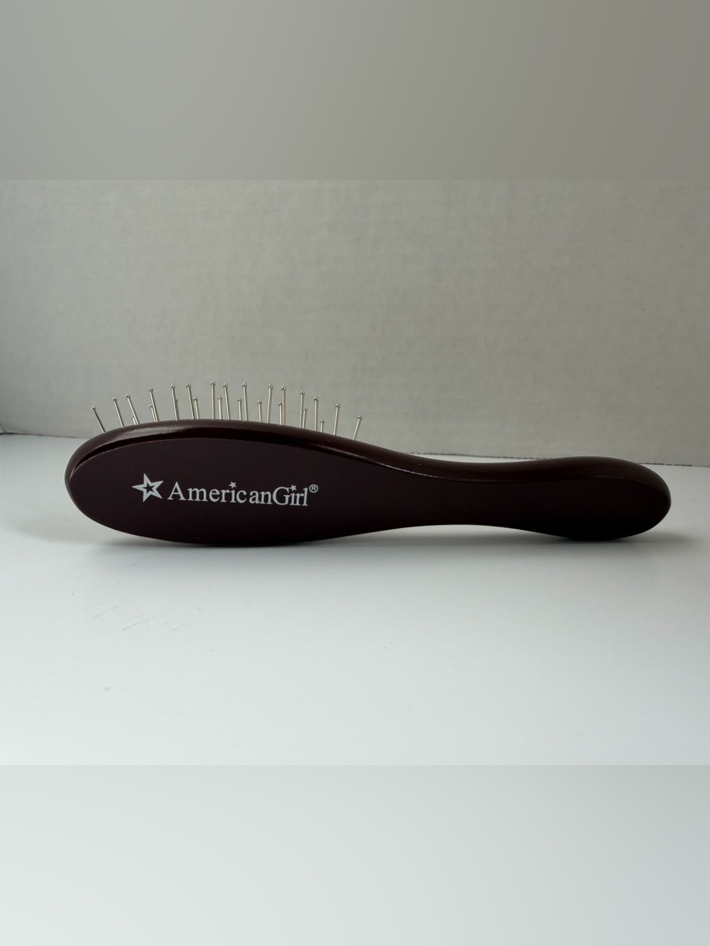 American Girl Doll Hair Brush Pleasant Co. Wood Handle Wire Bristle